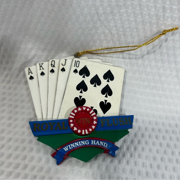 Holiday Jackpot Royal Flush tree ornament - Picture 6 of 7